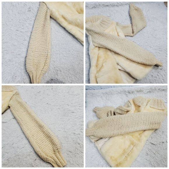 Ben Kahn At Cartier Vintage Geniune fur knit sleeve coat size small to medium - Picture 11 of 16